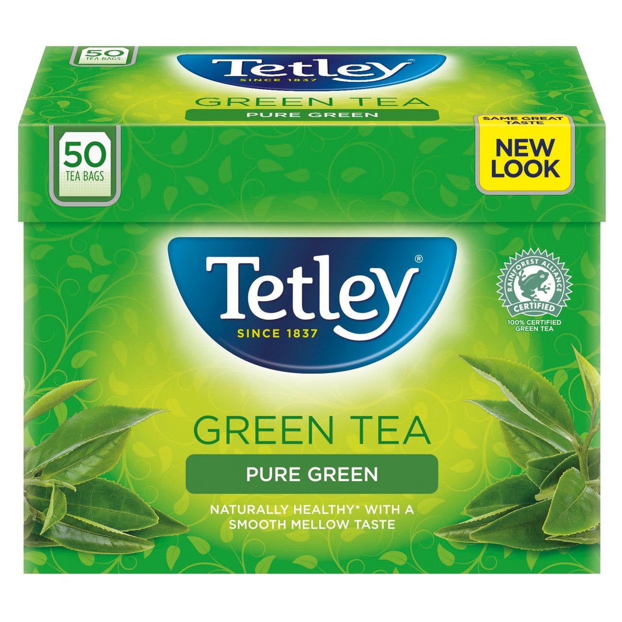 Tetley 50 Pure Green Tea Bags 100g