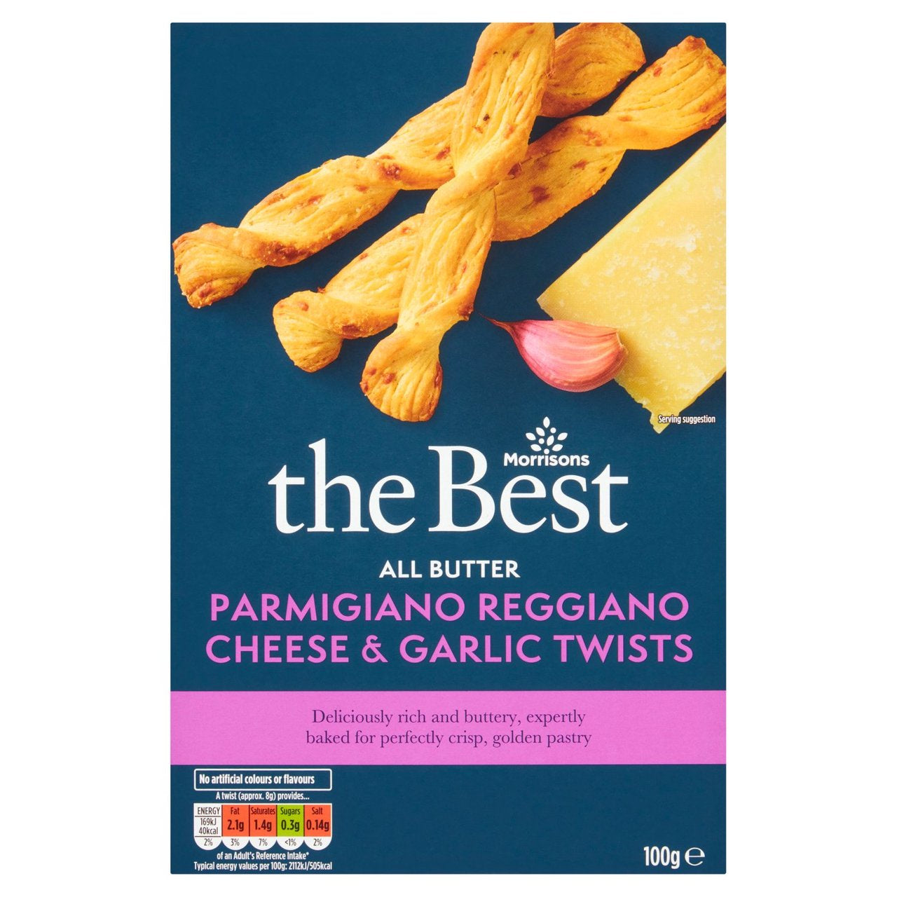 M The Best Parmesan Garlic Twists 100g