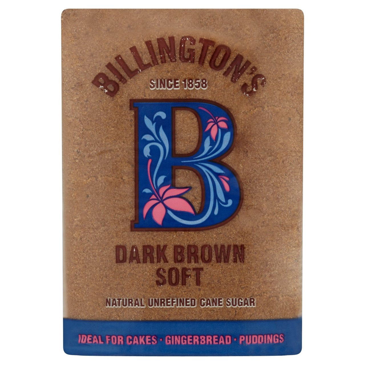 Billingtons Dark Brown Soft Natural Unrefined Cane Sugar 500g