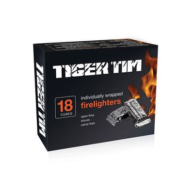 Tiger Tim Individually Wrapped Firelighters 18pk