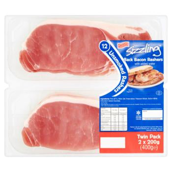 Danish Unsmoked Bacon Twinpack 2 x 200g