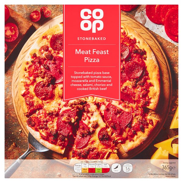 Co op Stonebaked Meat Feast Pizza 374g