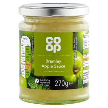 Co op Apple sauce 270g