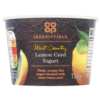 Co op  Irresistible Lemon Yogurt 150g