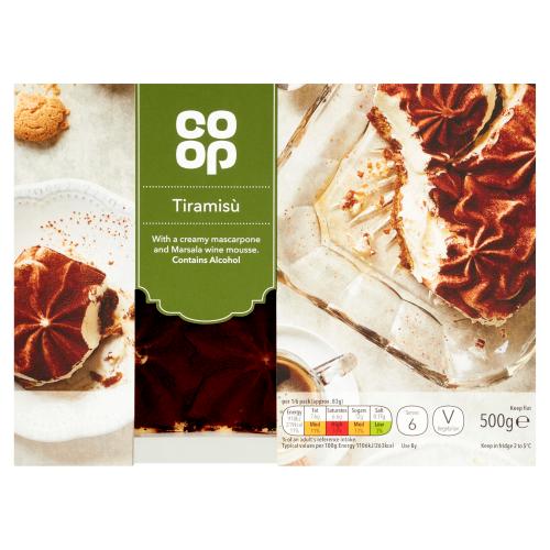 Co op Tiramisu 500g