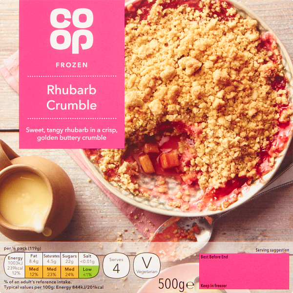 Co op Rhubarb Crumble 500g