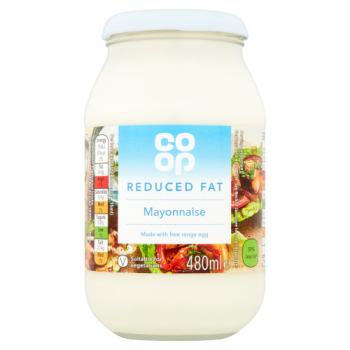 Co op Reduced Fat Mayonnaise Jar 480ml