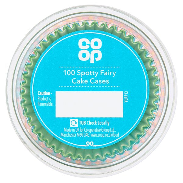 Co op Fairy Cake Cases Spotty 100