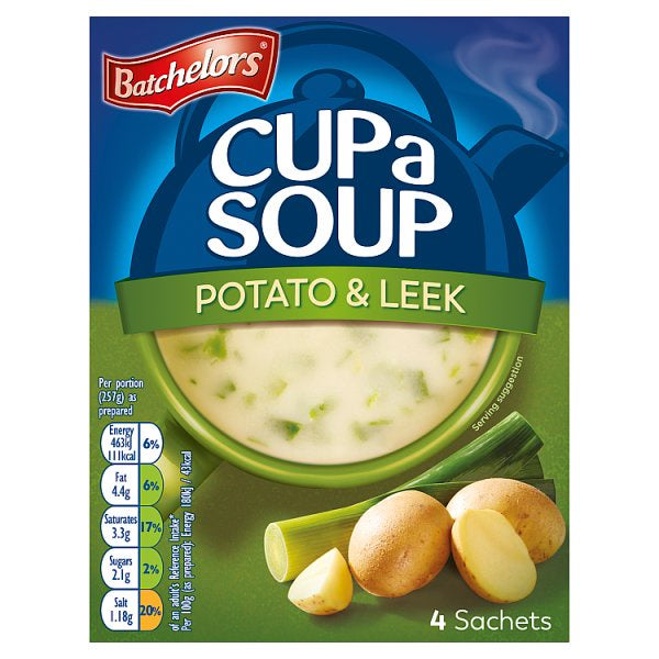 Batchelors Cup A Soup 4 Creamy Leek & Potato 107g