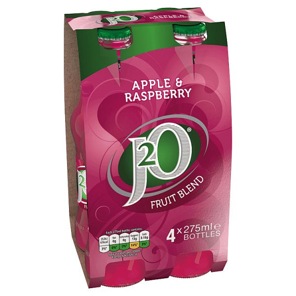 J2O Apple & Raspberry 275ml 4pk