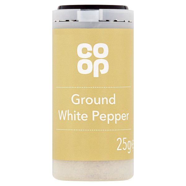 Co op Ground White Pepper 25g