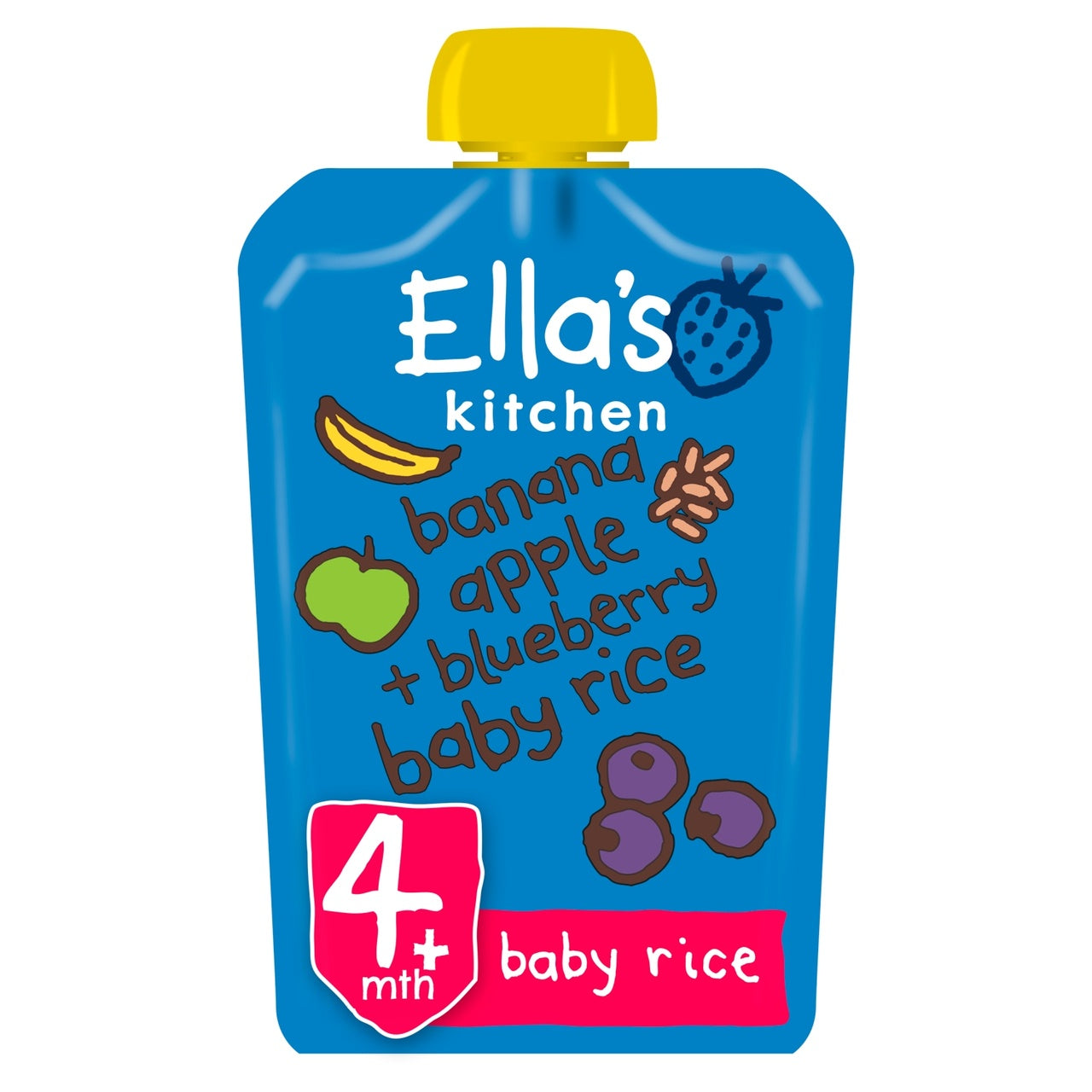 Ellas Kitchen Banana Apple & Blueberry Baby Rice From 4 Months 120g