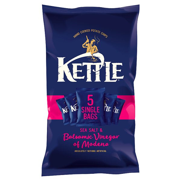 Kettle Chips Sea Salt & Balsamic Vinegar Of Modena 5pk