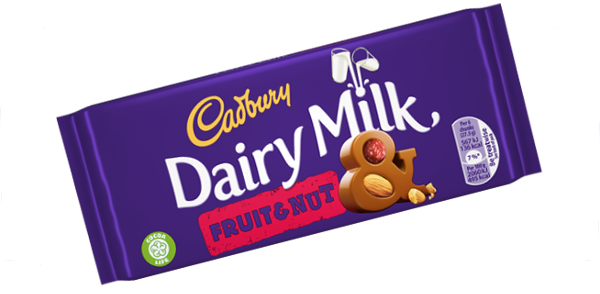 Cadburys Dairy Milk Fruit & Nut 95g