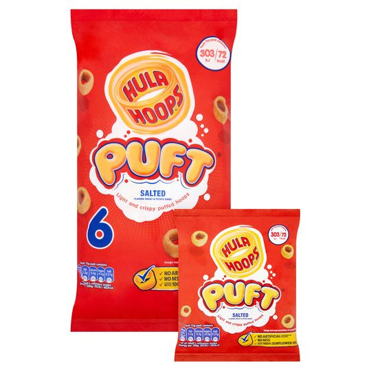 Hula Hoop Pufts 6 x 15g