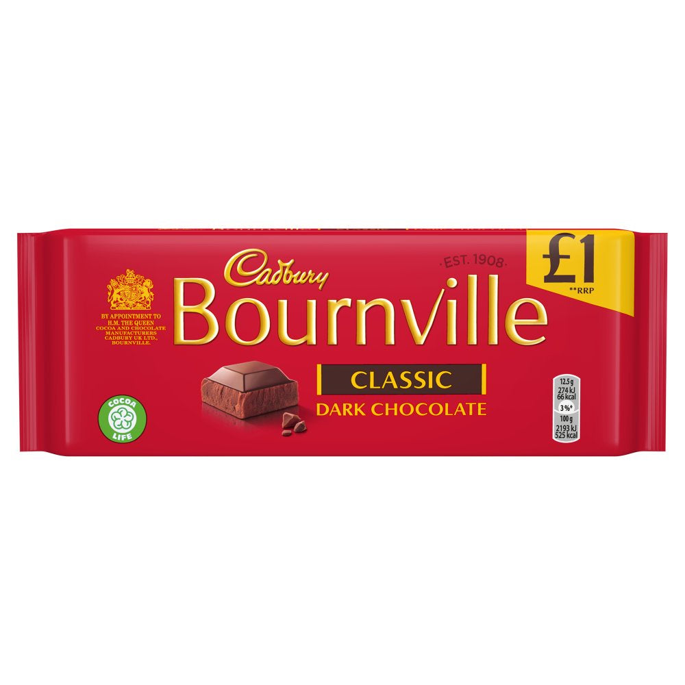 Cadbury Bournville Classic Dark Chocolate 100g