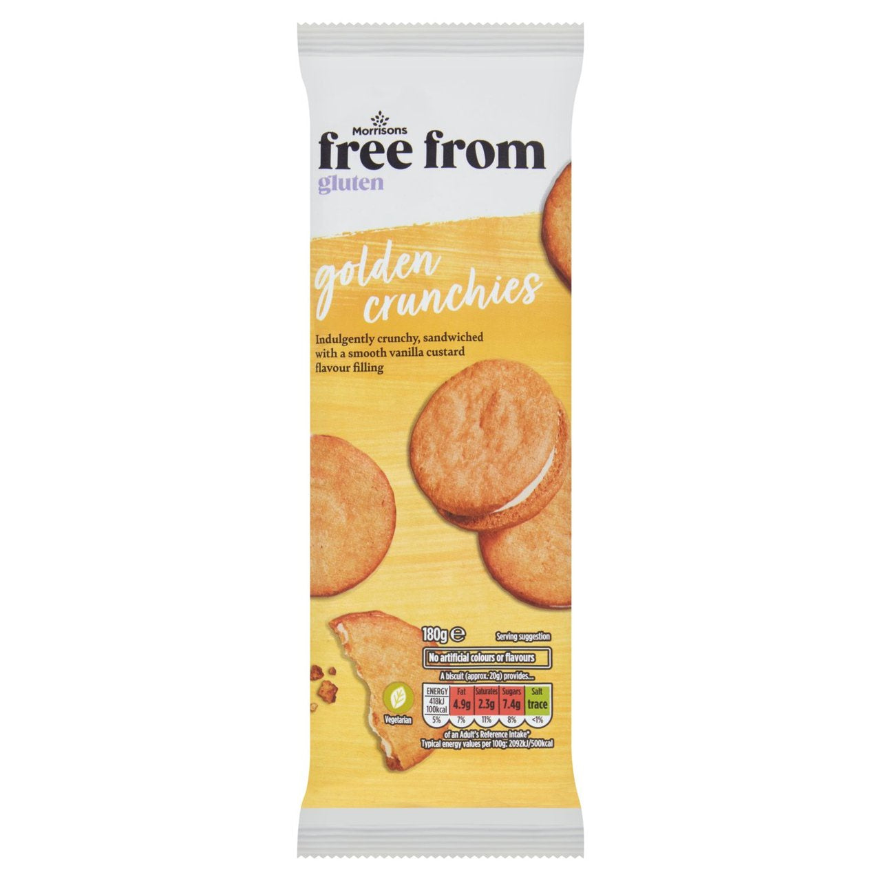 Morrisons Free From Cream Crunchies 180g