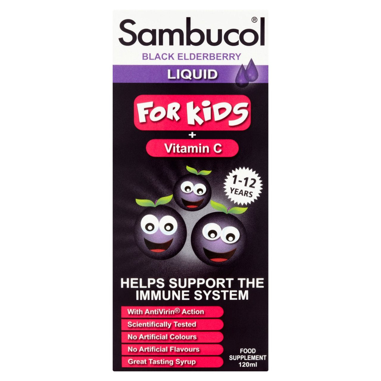 Sambucol Black Elderberry Liquid for Kids 120ml