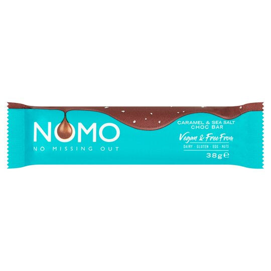 Nomo Caramel & Sea Salt Vegan & Free From Chocolate Bar 38g