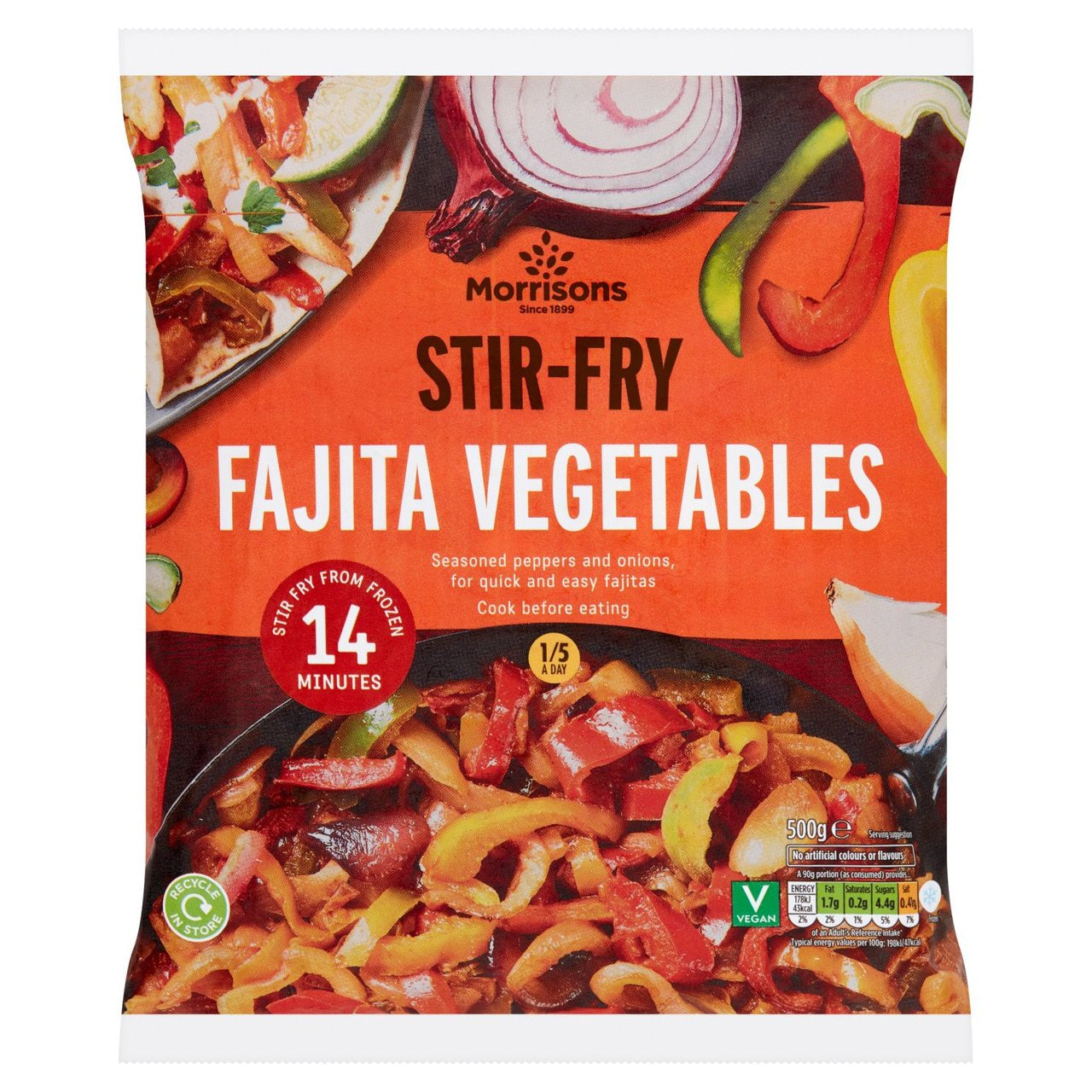 Morrisons Stir Fry Fajita Vegetable Mix 500g