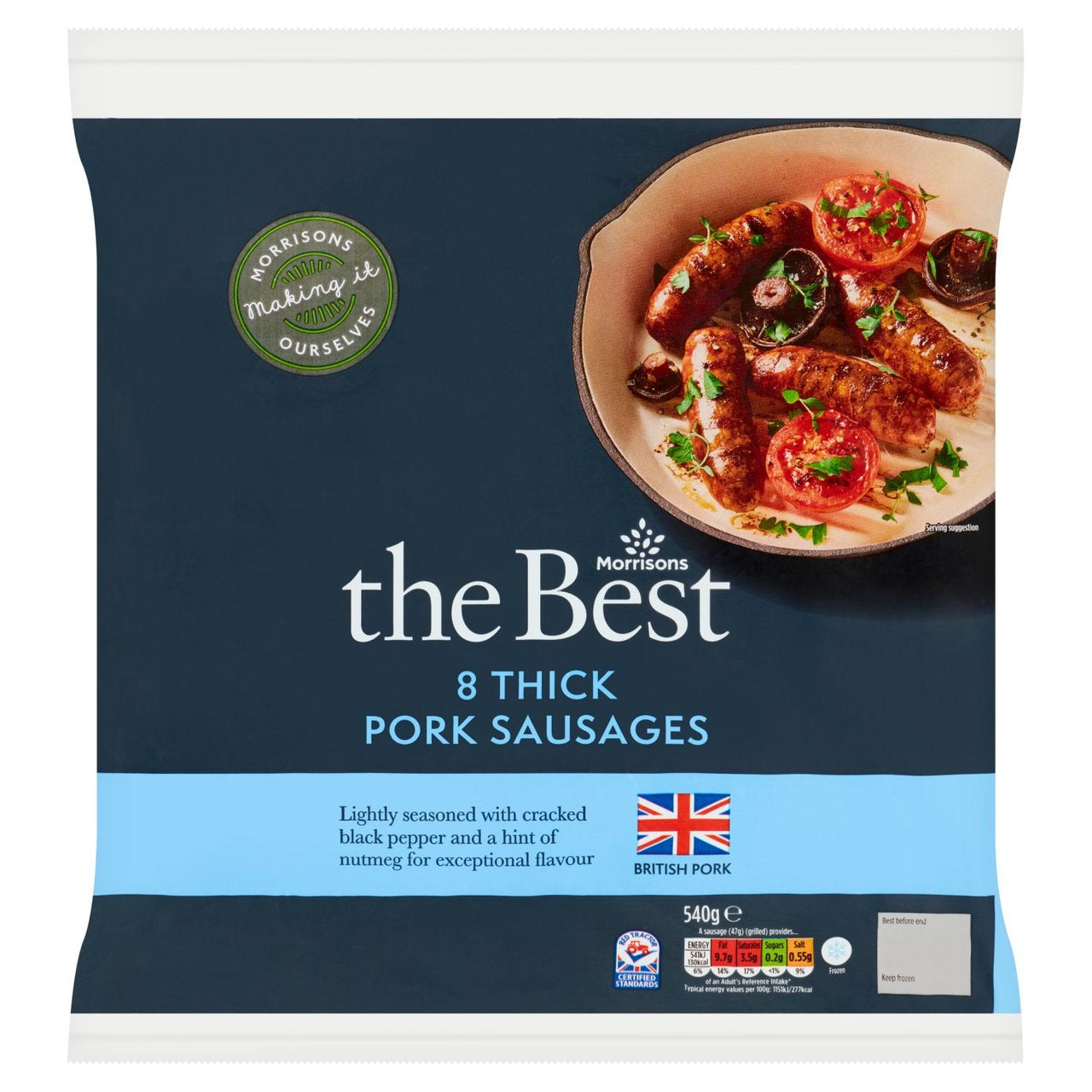 Morrisons The Best Pork Sausages 540g