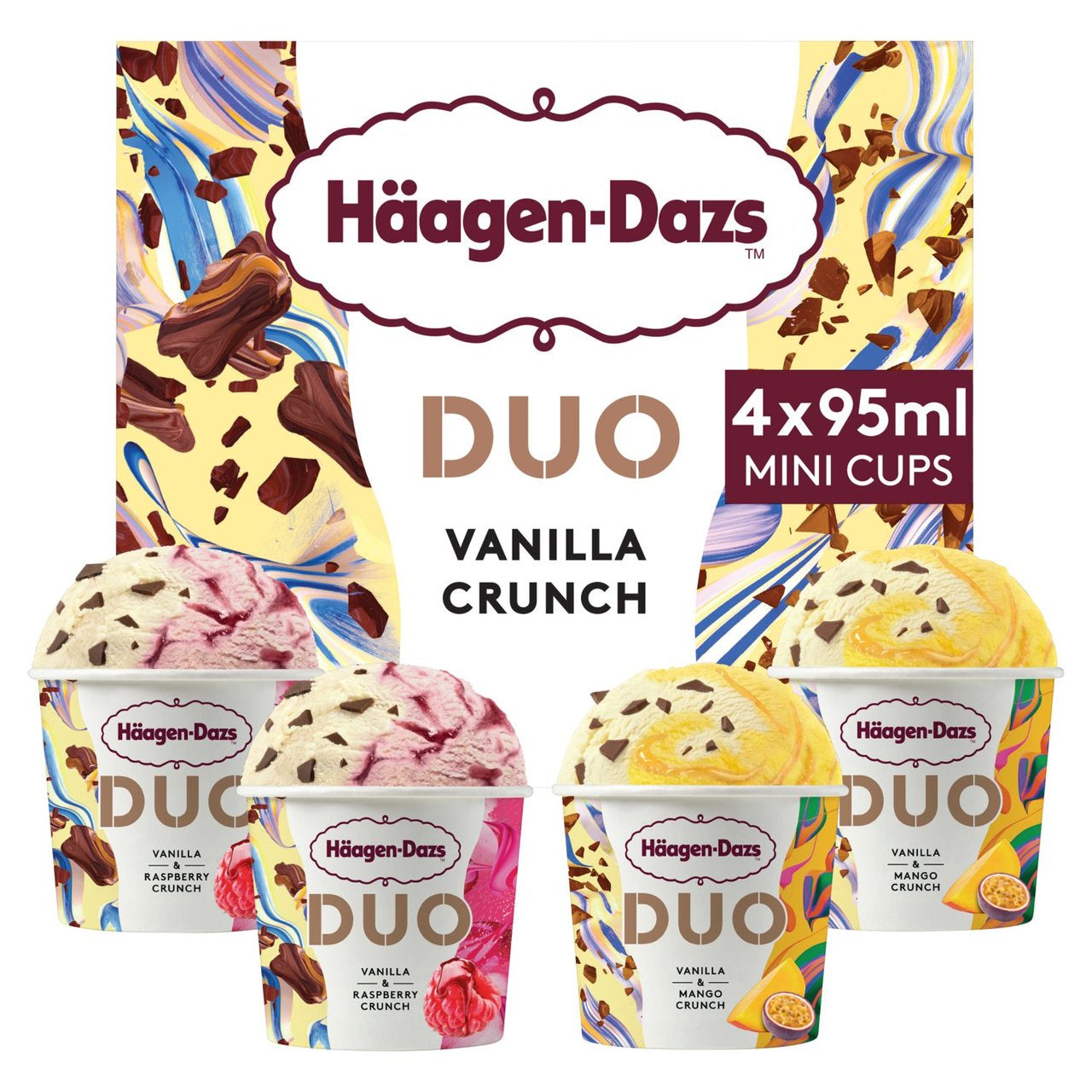 Haagen Dazs Vanilla Crunch Collection Mini 4pk