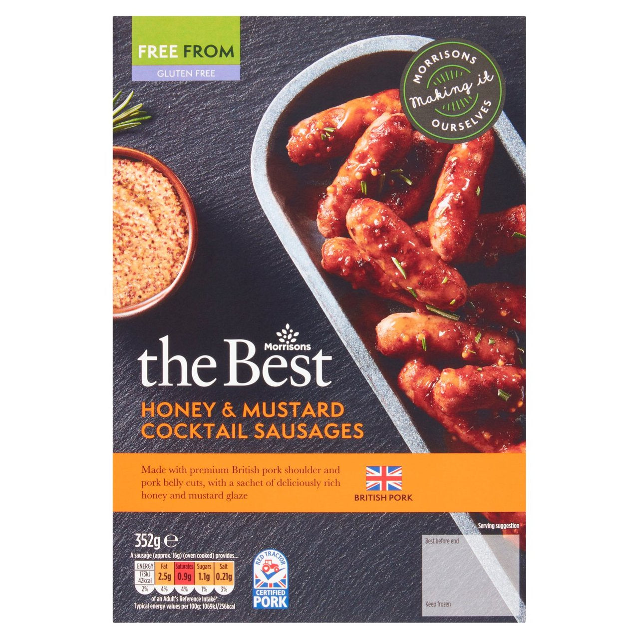 Morrisons The Best Honey & Mustard Cocktail Sausages 352g