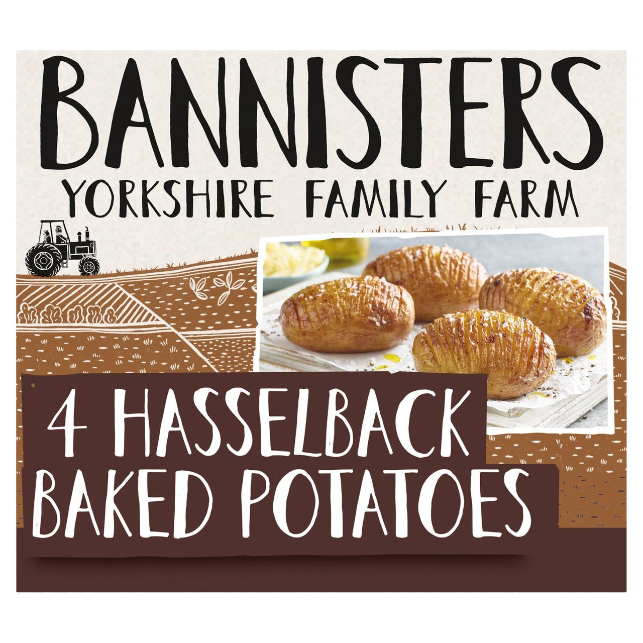 Bannisters Farm 4 Hasselback Baked Potatoes 460g