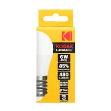 Kodak Bulb LED Golf E27 Lrg Screw Warm 6w