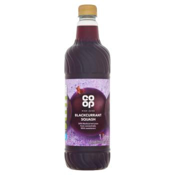 Co-op High Juice Blackcurrant 1l