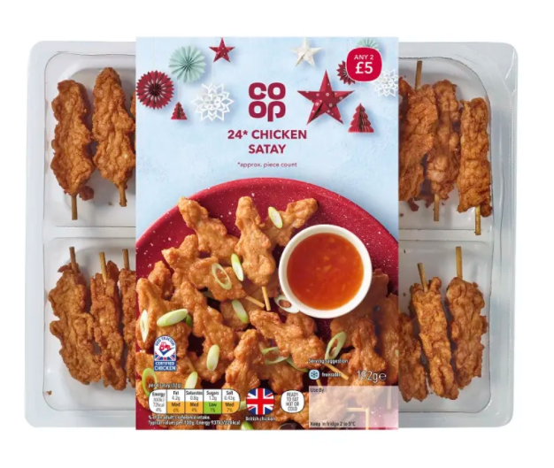 Co op Chilled Chicken Satay 192g