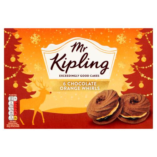 Mr Kipling Chocolate & Orange Whirls 6pk