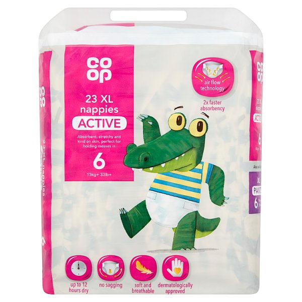 Co-op Nappies XL Size 6 23pk