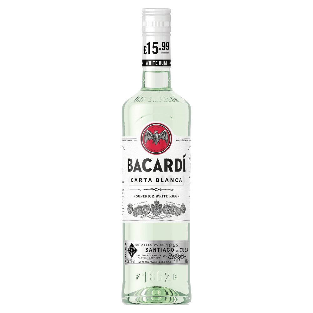 Bacardi Carta Blanca White Rum 70cl