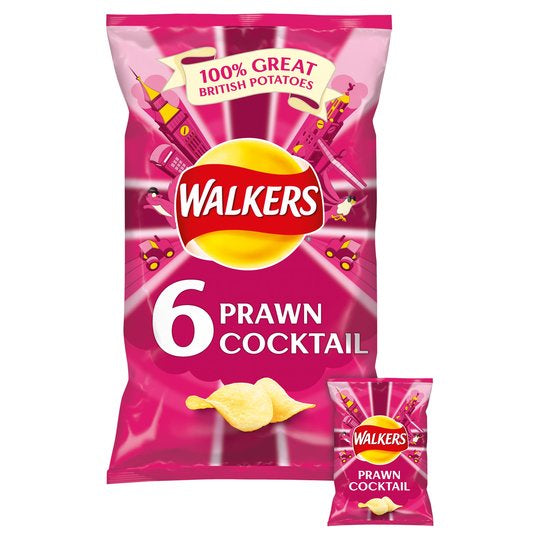 Walkers Prawn Cocktail 6 x 25g