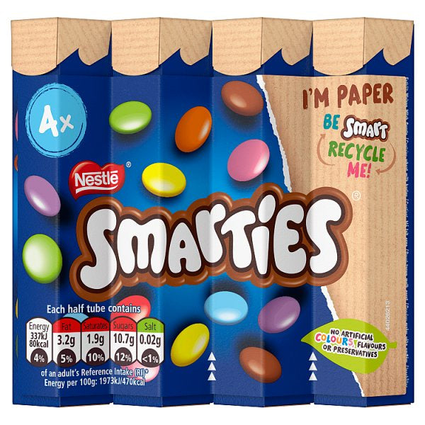 Nestle Smarties Tube 4pk