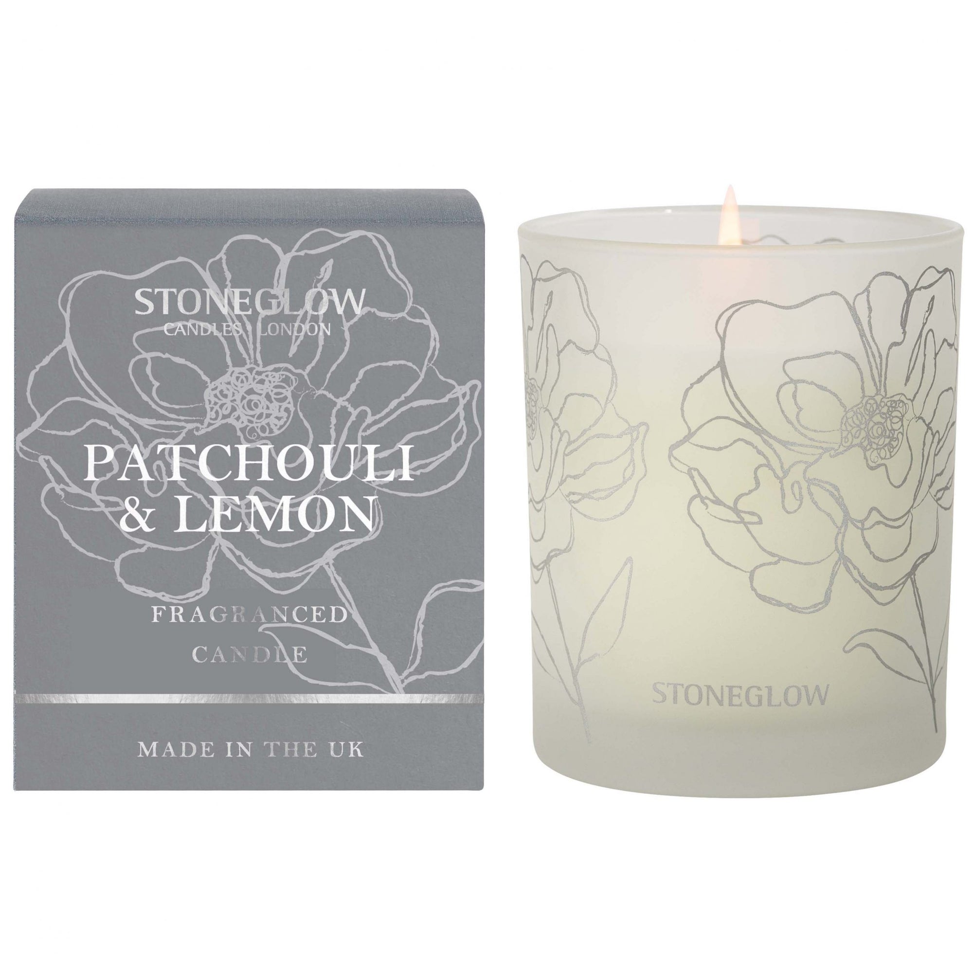 Day Flower - Patchouli & Lemon Candle (Dark Grey)