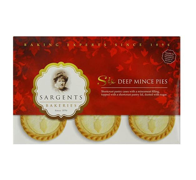 Sargents Lux Deep Mince Pies 6pk