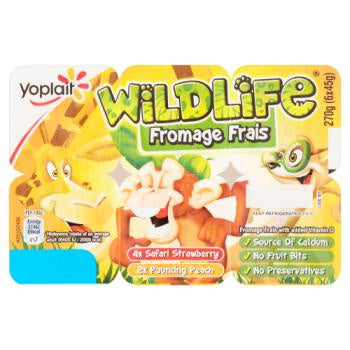 Wildlife Fromage Frais Strawberry & Peach 6 x 45g