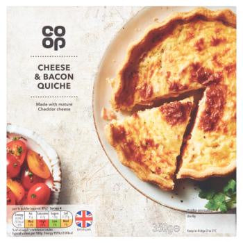 Co op Cheese & Bacon Quiche 350g