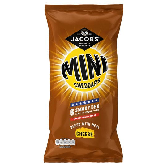 McVities Mini Cheddars BBQ 6pk