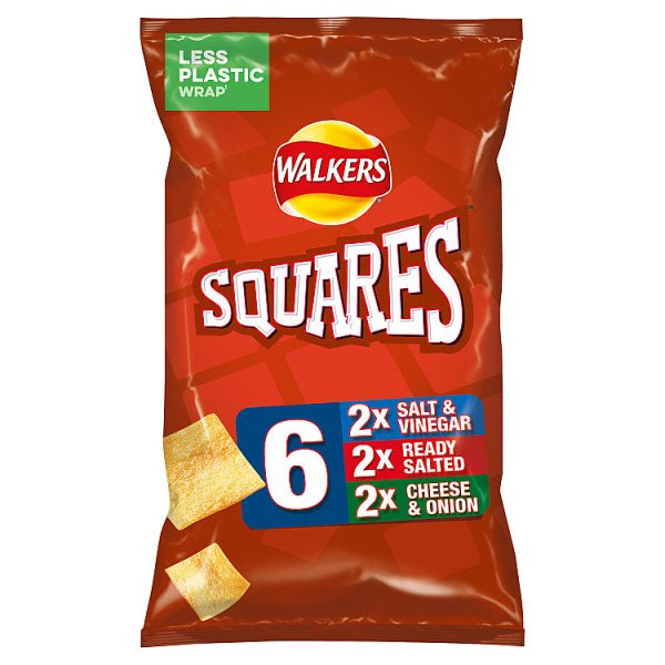 Walkers Squares Variety 6pk