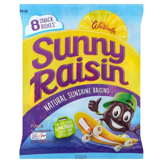 Whitworths Sunny Raisins Jumbo 8 x 14g