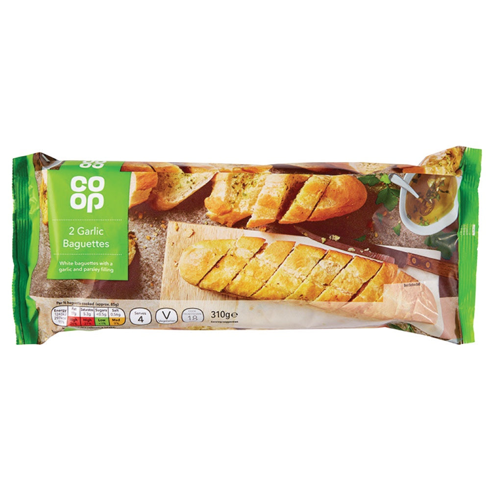 Co-op Garlic Baguettes 310g