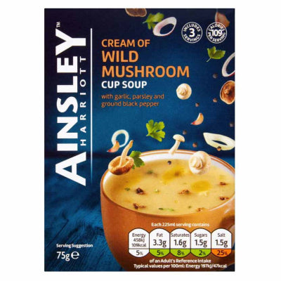 Ainsley Harriott Cup a Soup Wild Mushroom 3pk