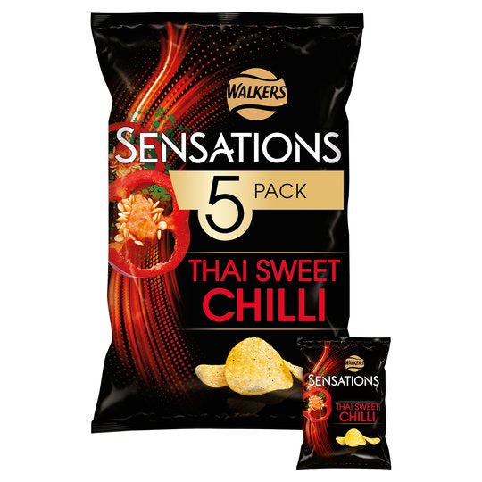 Walkers Sensations Thai Sweet Chilli 5pk