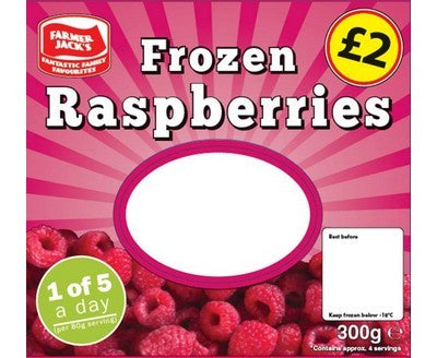 Farmer Jacks Raspberries 300g