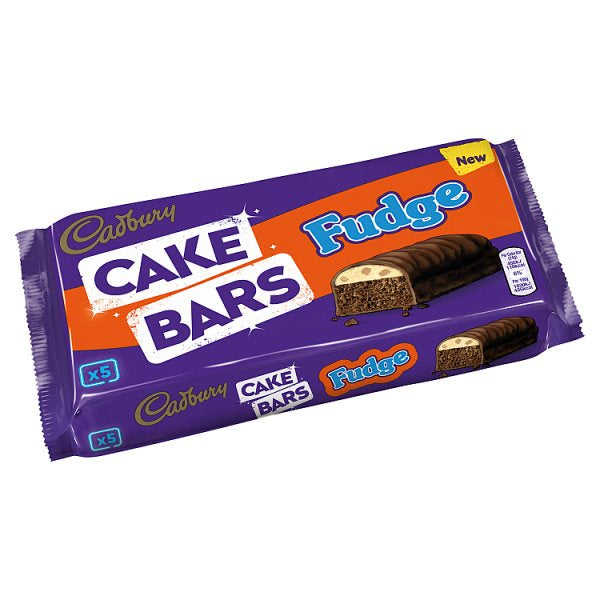 Cadbury Cake Bars Fudge X5