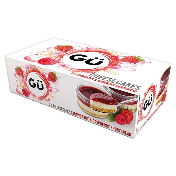 GU Strawberry/Raspberry Shortbread Cheesecake 2pk