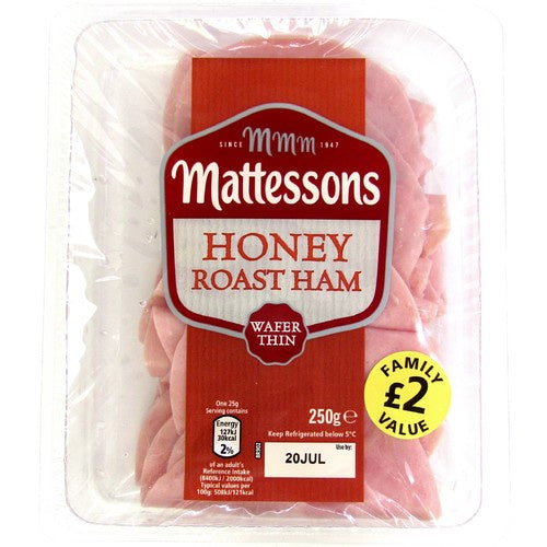 Mattessons Honey Roast Wafer Thin Ham 100g